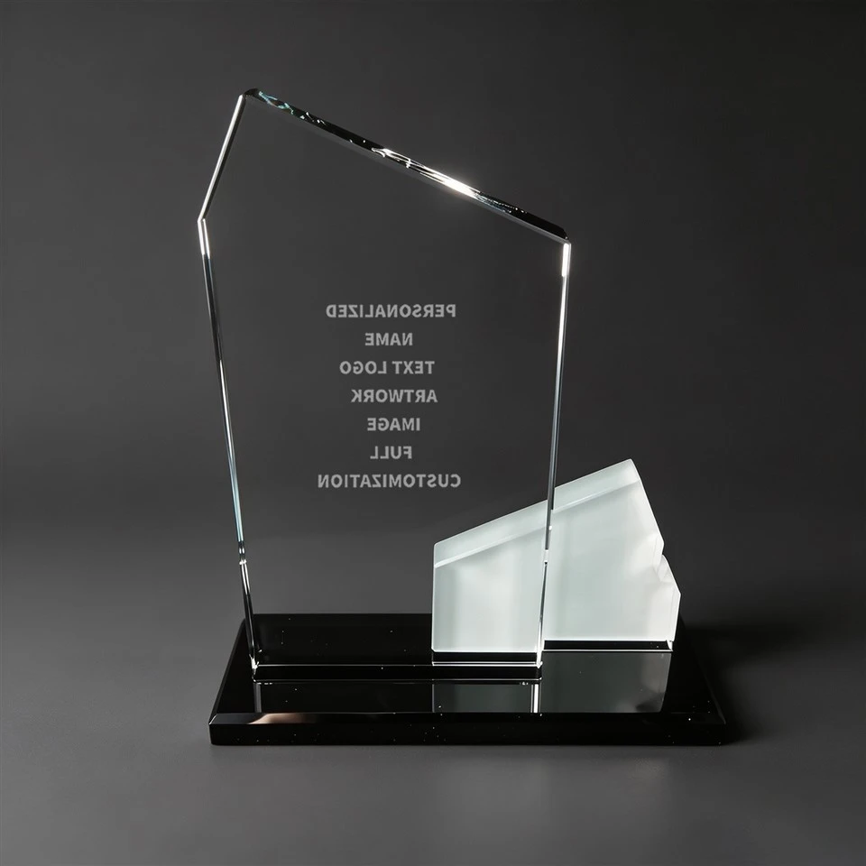 Building Photo Etched Crystal Desk Trophy best