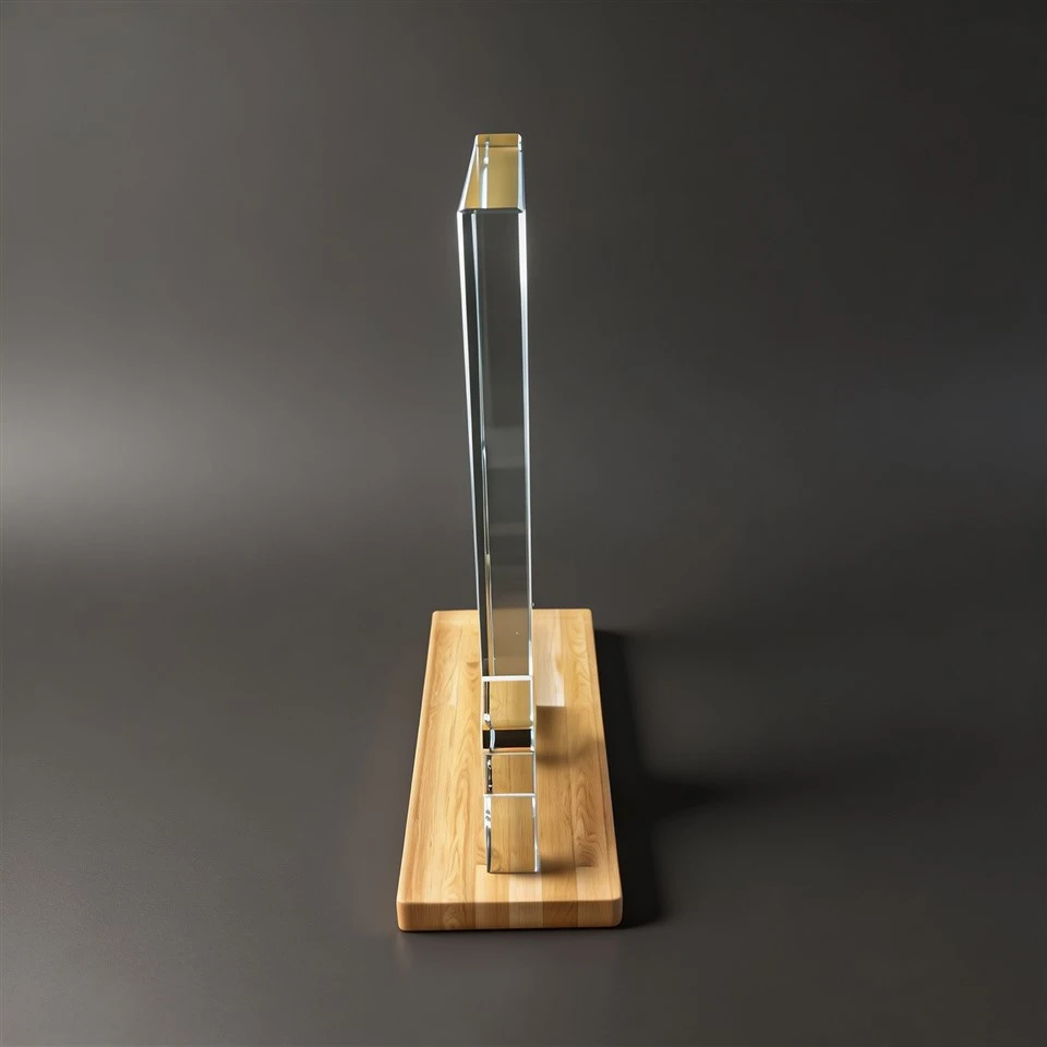Classroom Crystal Wood Desk Trophy best