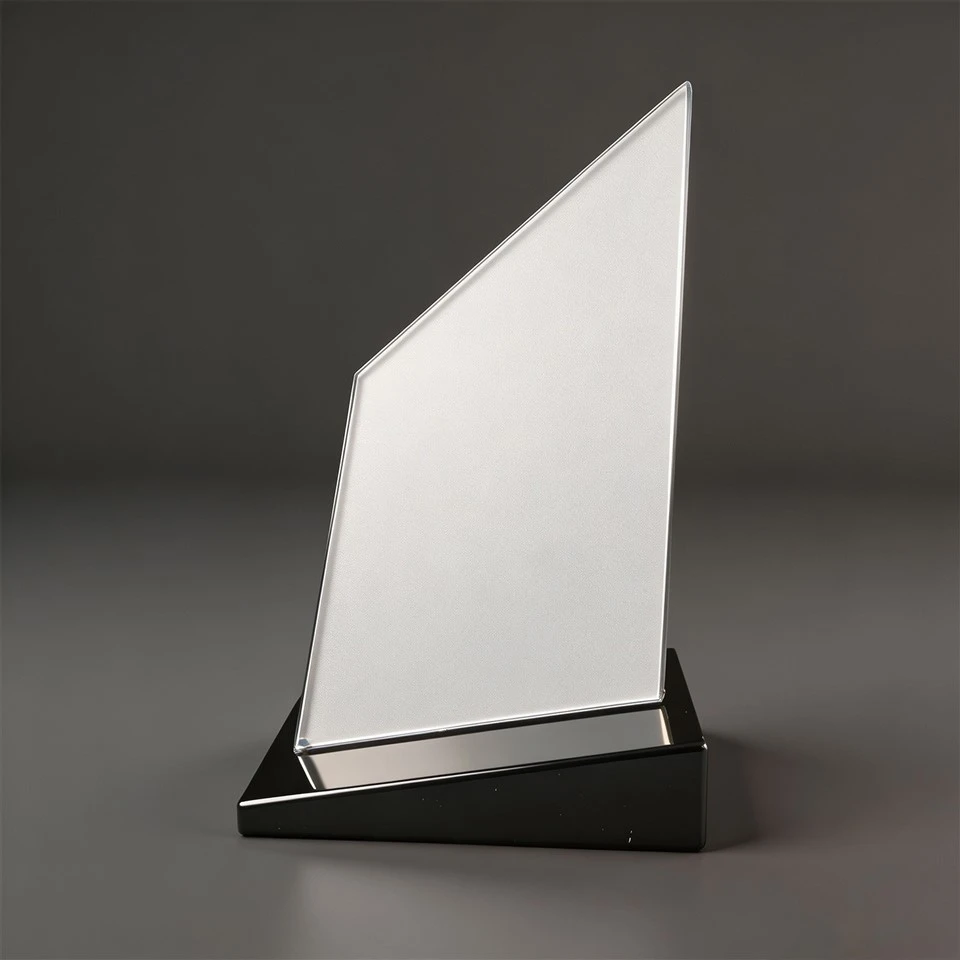 Gradient Blade Crystal Plaque high quality