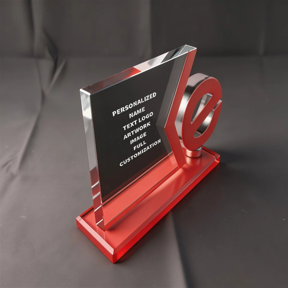 Letter E Symbol Crystal Award factory