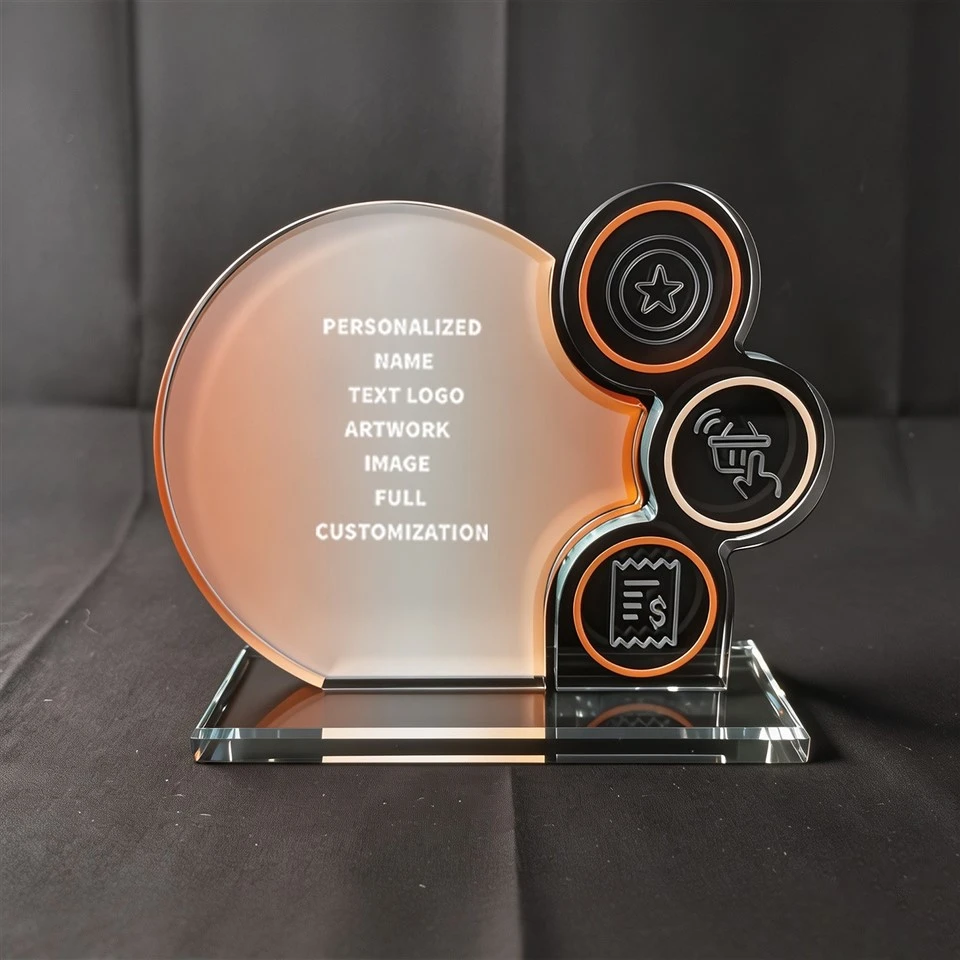 Personalized Coin Cluster Crystal Award best